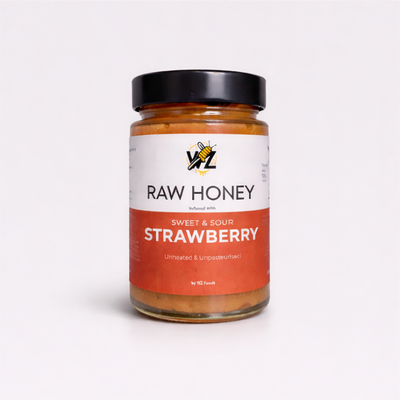 Raw Honey - Strawberry Infused