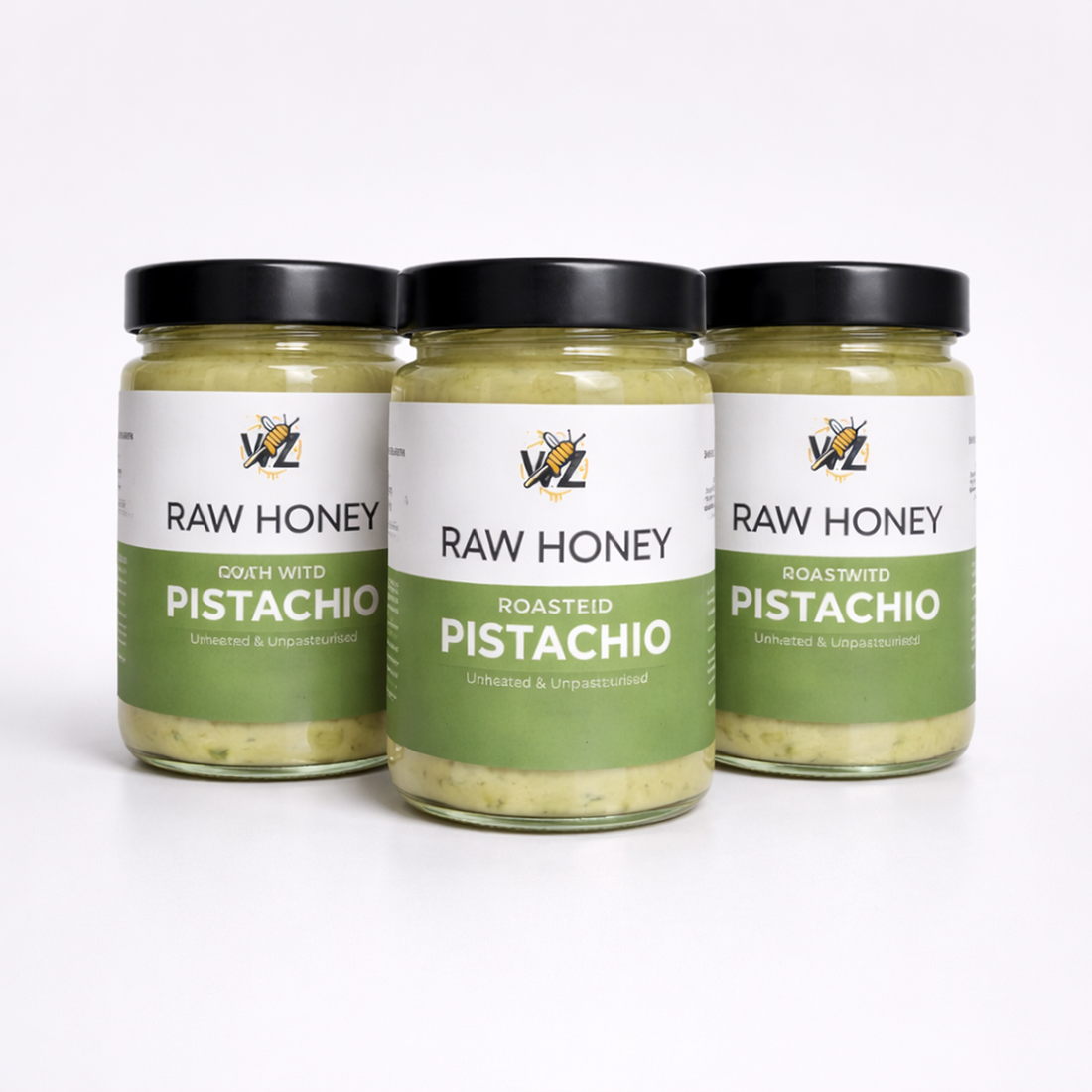 Pistachio Infused - Raw Honey