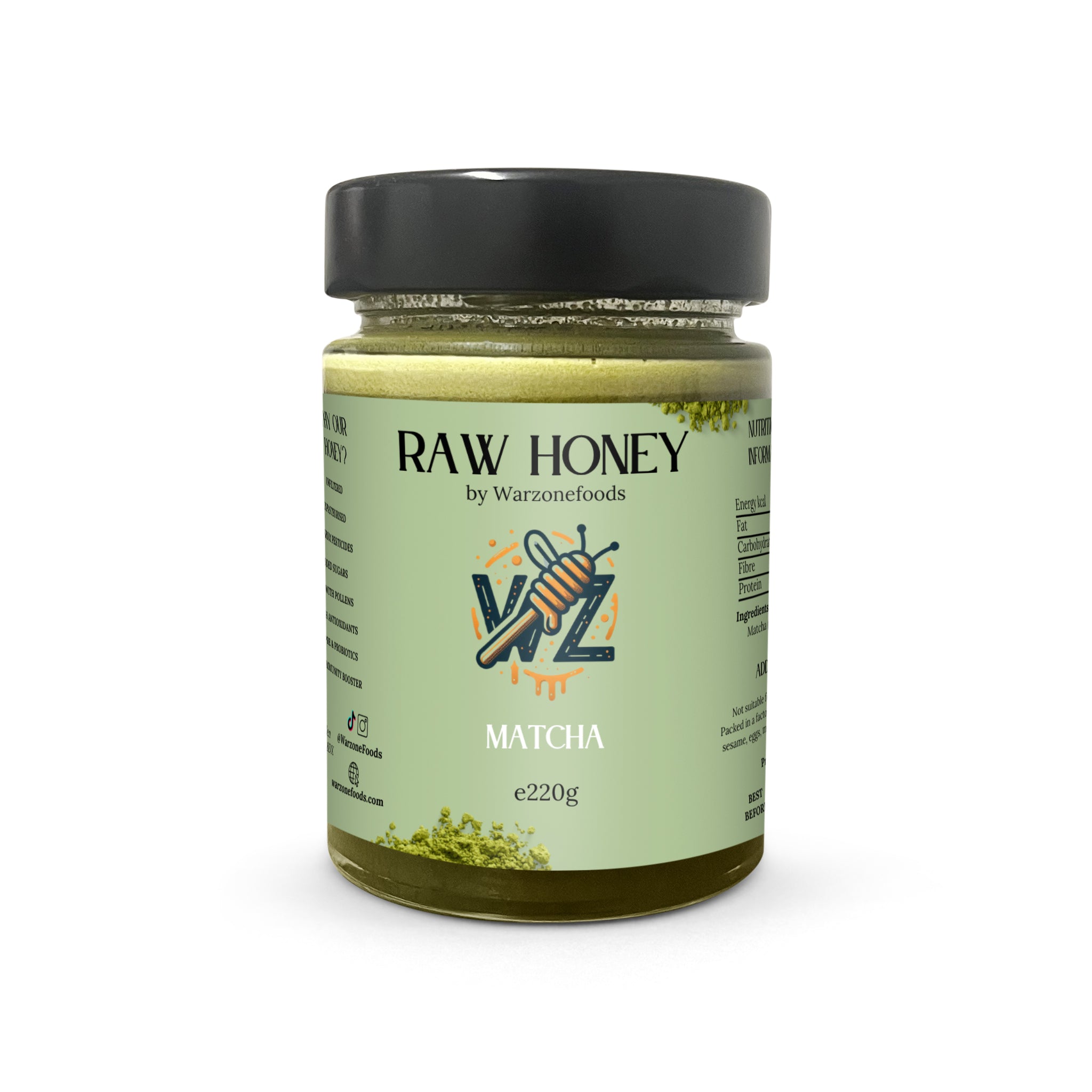 NEW Matcha Infused- Raw Honey