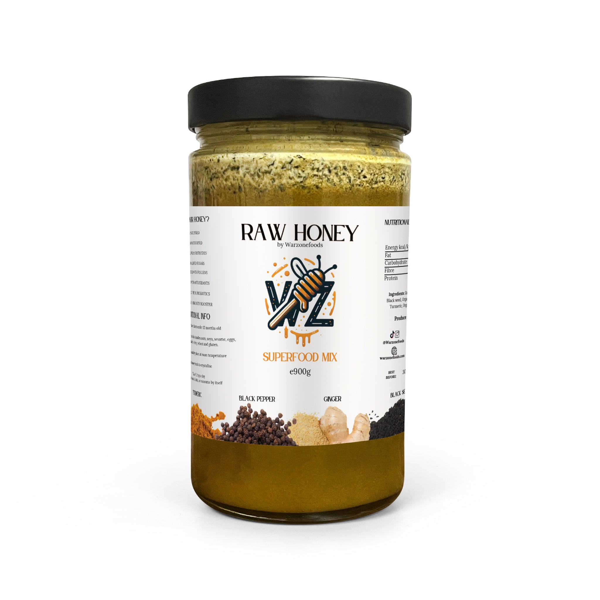 SuperFood Mix - Raw Honey (6 MONTH SUPPLY)