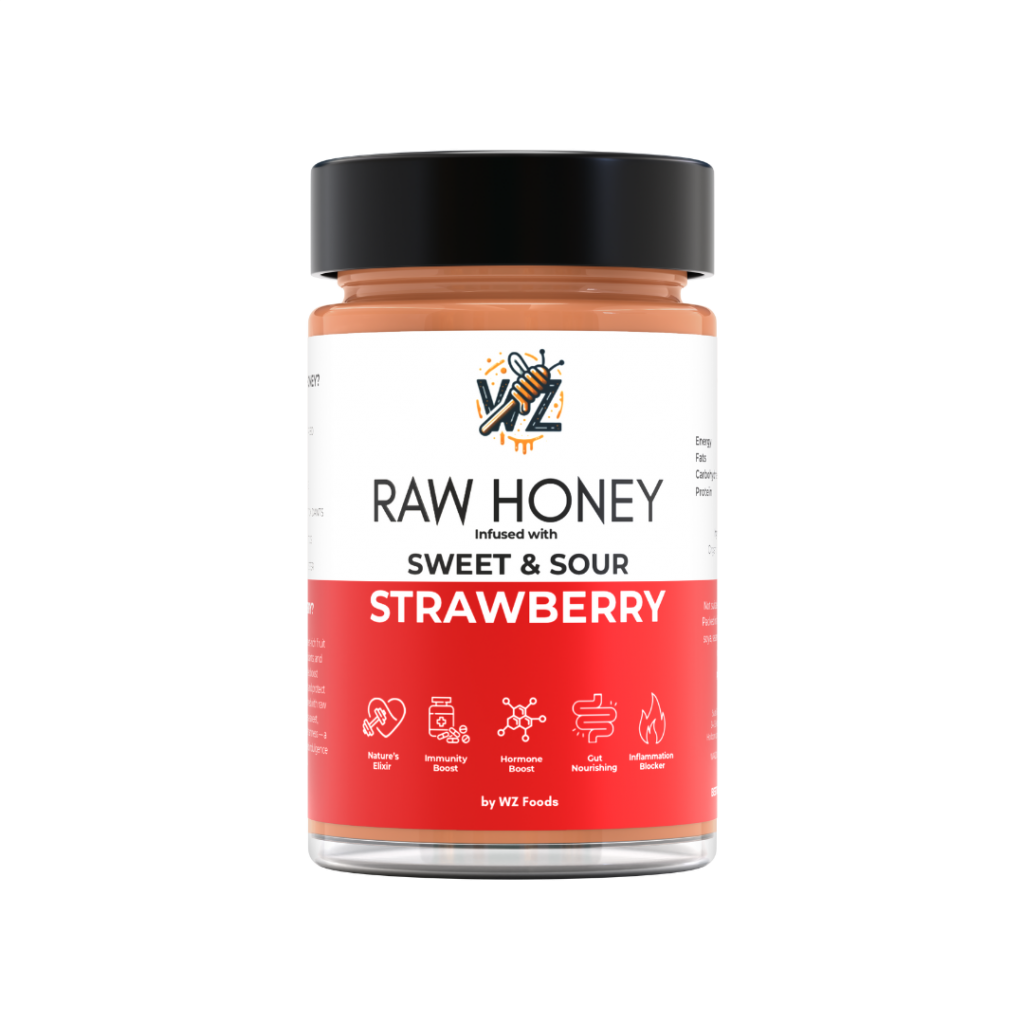 Raw Honey - Strawberry Infused